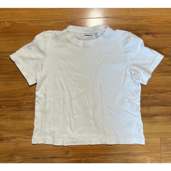 Womens Aritzia Babaton Function Crew Neck T Shirt Size Small White - Picture 1 of 5